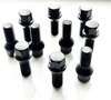 Śruby czarne M14x1.5 KOENIG stożek 28mm Klucz 17 Komplet 20szt