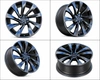 4x czarne satynowe kute felgi 19" 5x114,3 do Tesli Model Y